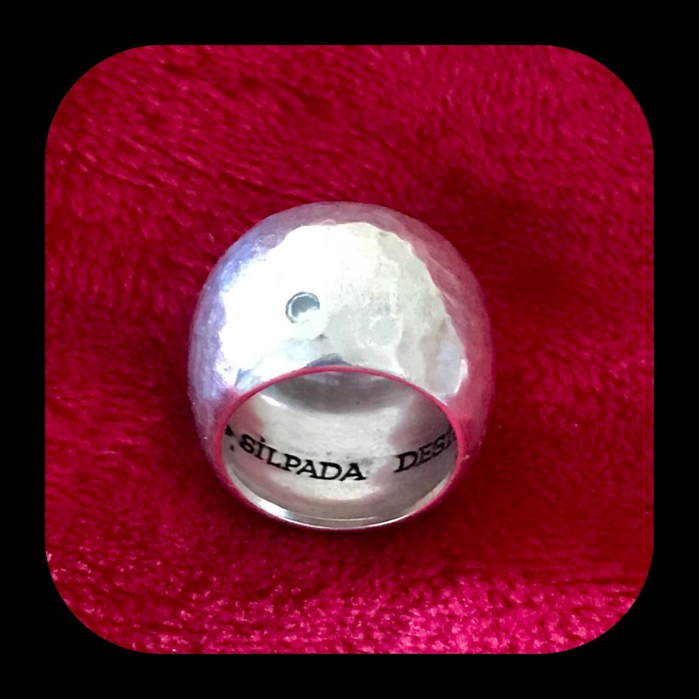 Silver with CZ Silpada Ring